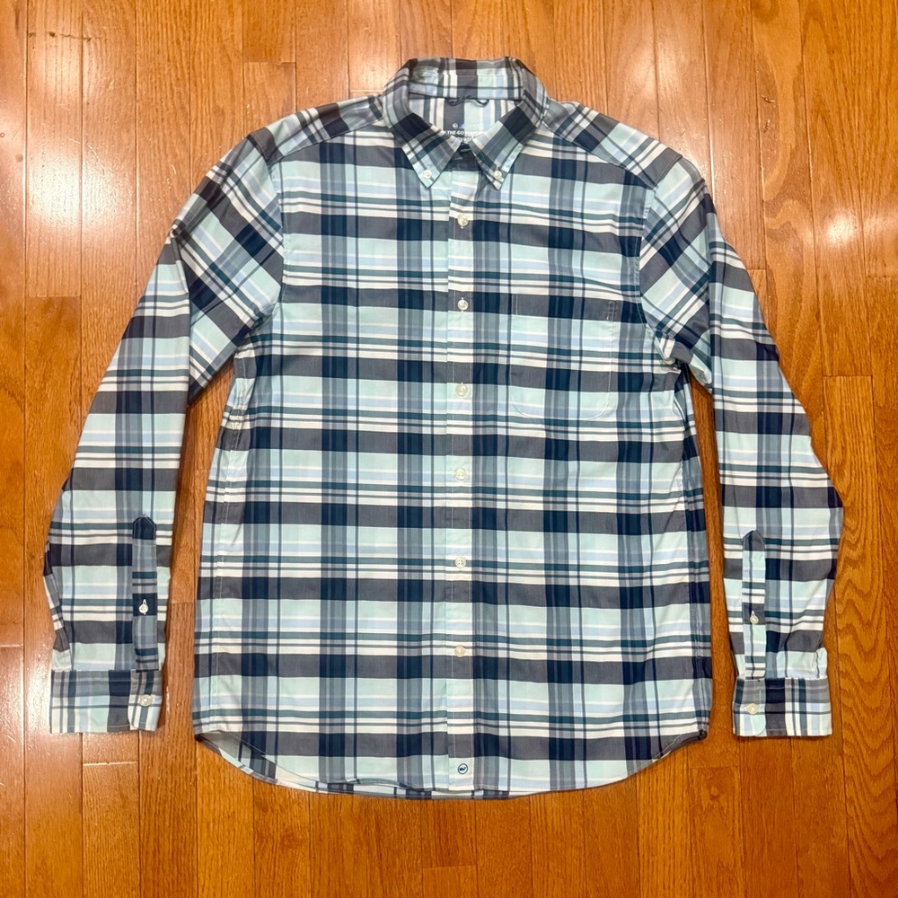 Vineyard Vines Mens Medium On The Go OTG Performance Button Down Shirt Plaid Brr